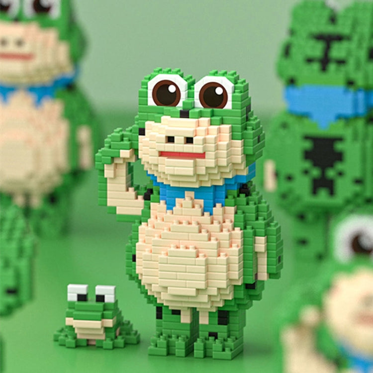 855pcs /Box Children Educational Assembly Small Frogs Building Blocks Toy