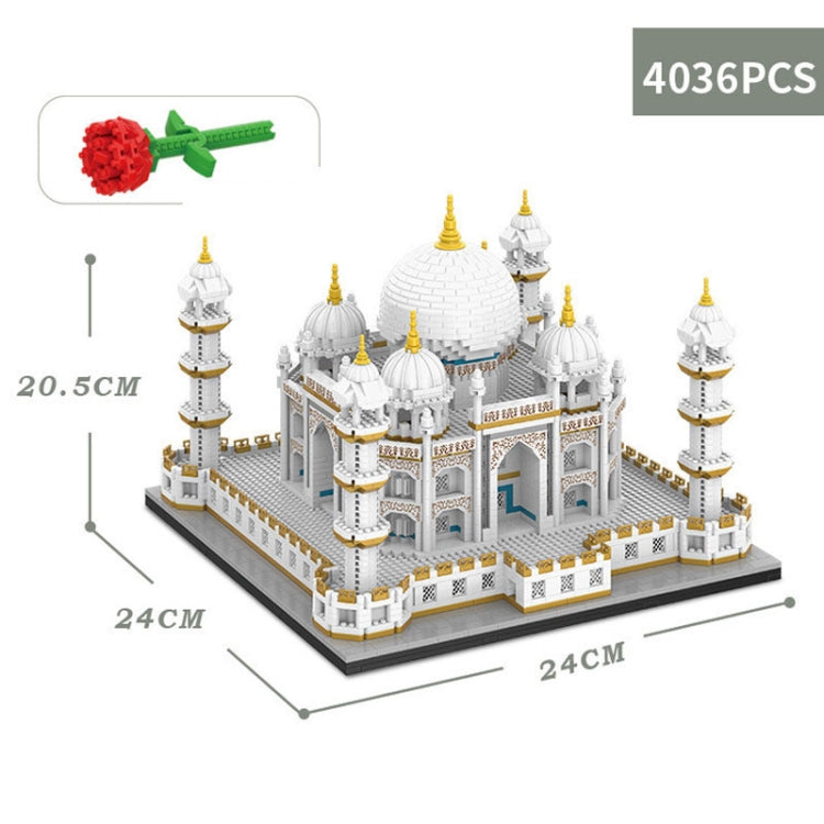 4036pcs /Box High Difficulty Micro-Particle Taj Mahal Castle Building Blocks Children Puzzle Toys Festival Gift