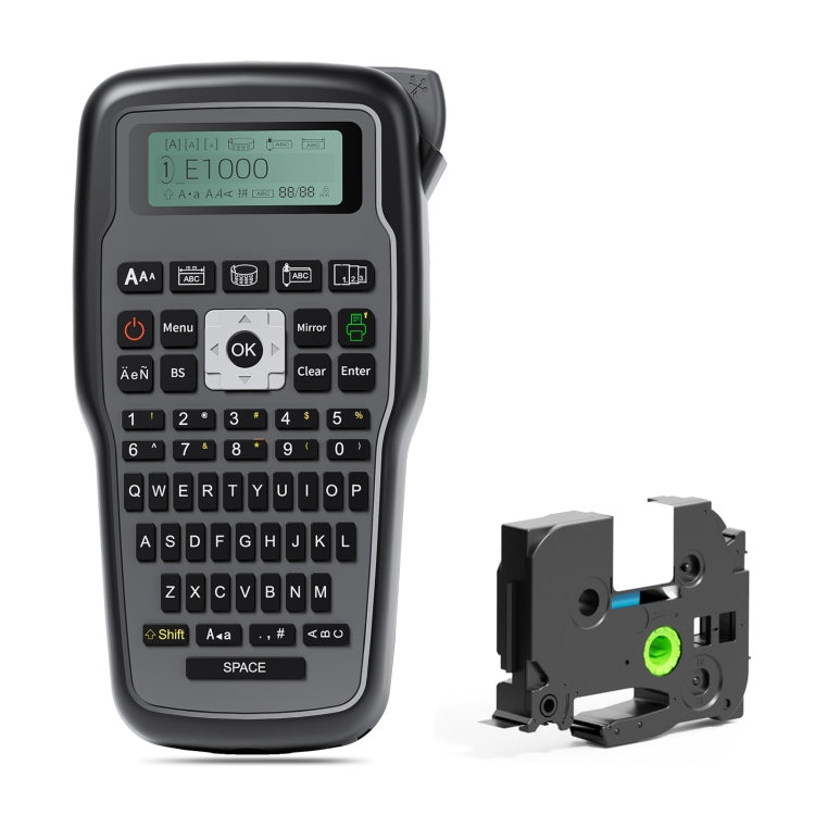 Phomemo E1000 Handheld Industrial Label Maker Thermal Transfer Printer with Keyboard  - Gray