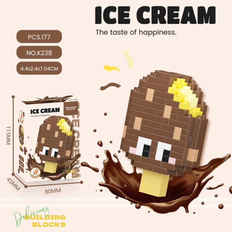 Mekansm K238 Micro-particle Ice-cream Series Childhood Jigsaw Toys Building Blocks Ornament Child Gift
