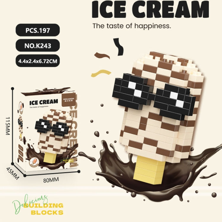 Mekansm K243 Micro-particle Ice-cream Series Childhood Jigsaw Toys Building Blocks Ornament Child Gift
