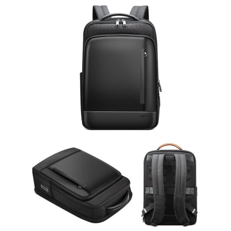 Bopai 61-51011 Large-Capacity Waterproof Business Laptop Backpack With USB+Type-C Port - Black