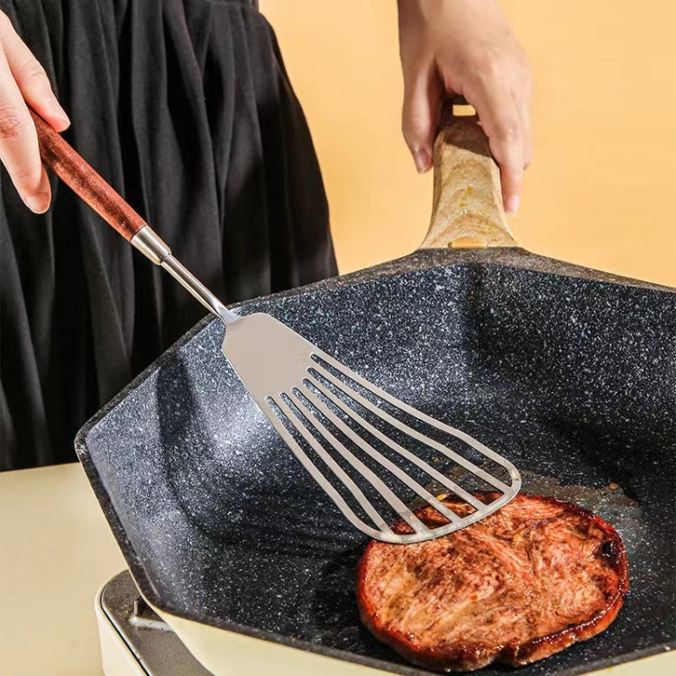 304 Stainless Steel Walnut Handle Cooking Tools Home Restaurant Kitchen Gadgets, Style: Cake Knife