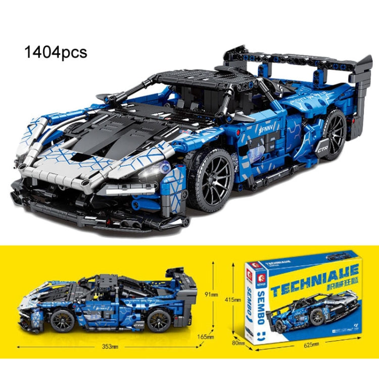 SEMBO 701951 1:14 Sports Racing Car Model Building Blocks Puzzle Assembly Children Toy
