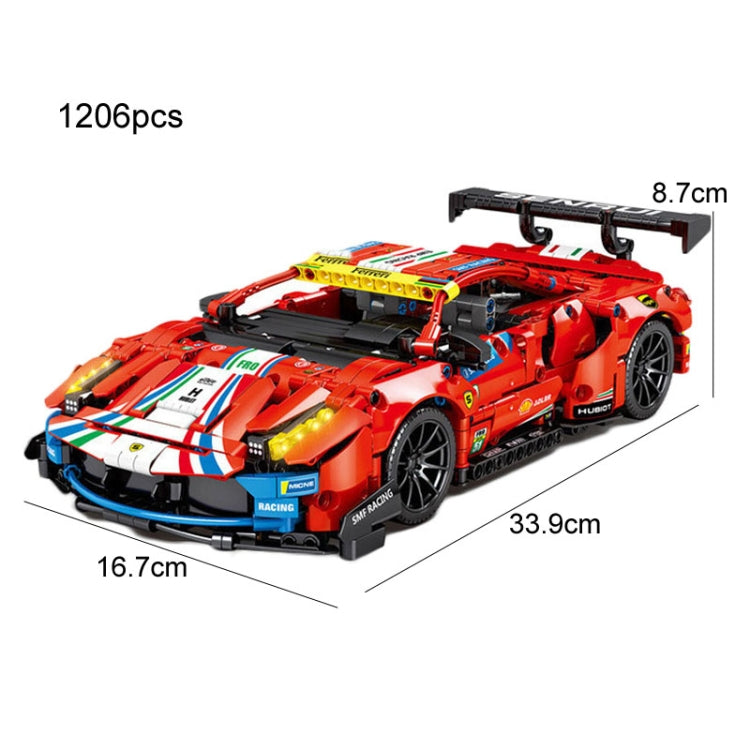 SEMBO 701950 1:14 Sports Racing Car Model Building Blocks Puzzle Assembly Children Toy