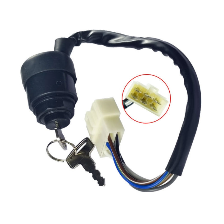 For Kawasaki ATV/UTV Starter Power Ignition Switch Key Lock - Black