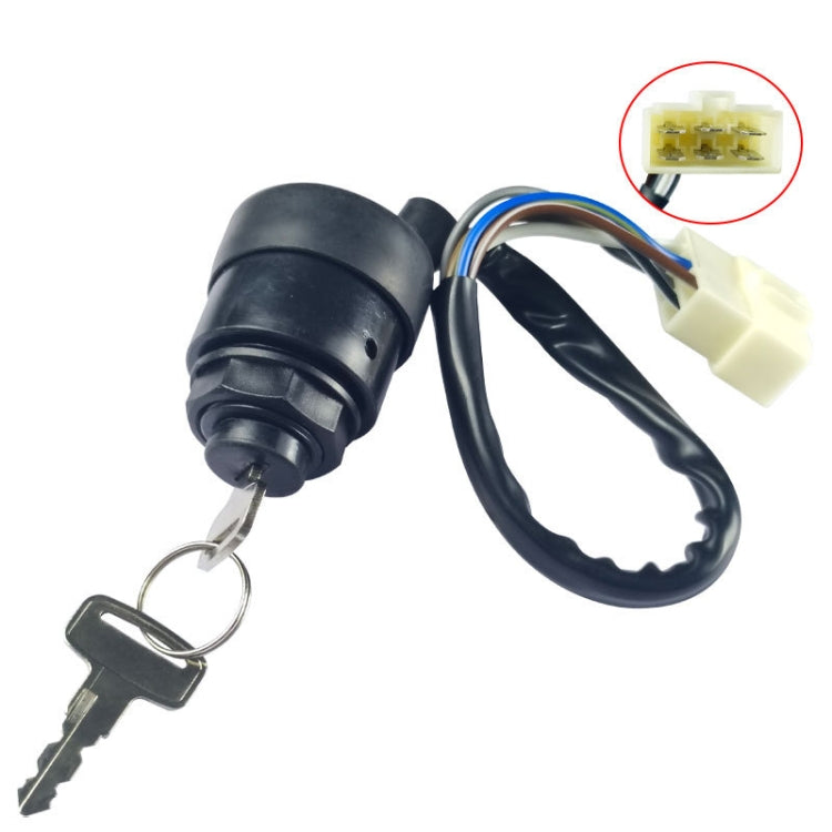 For Kawasaki ATV/UTV Starter Power Ignition Switch Key Lock - Black