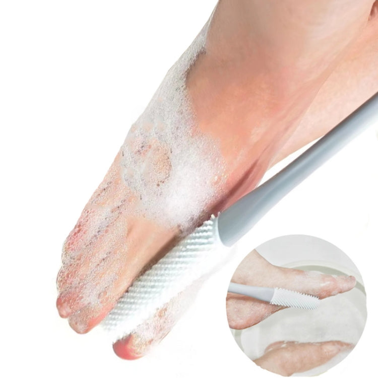 Foot Washing Brush Dry and Wet Toe Cleaning and Anti-Itch Brush, Style: Long Bristle