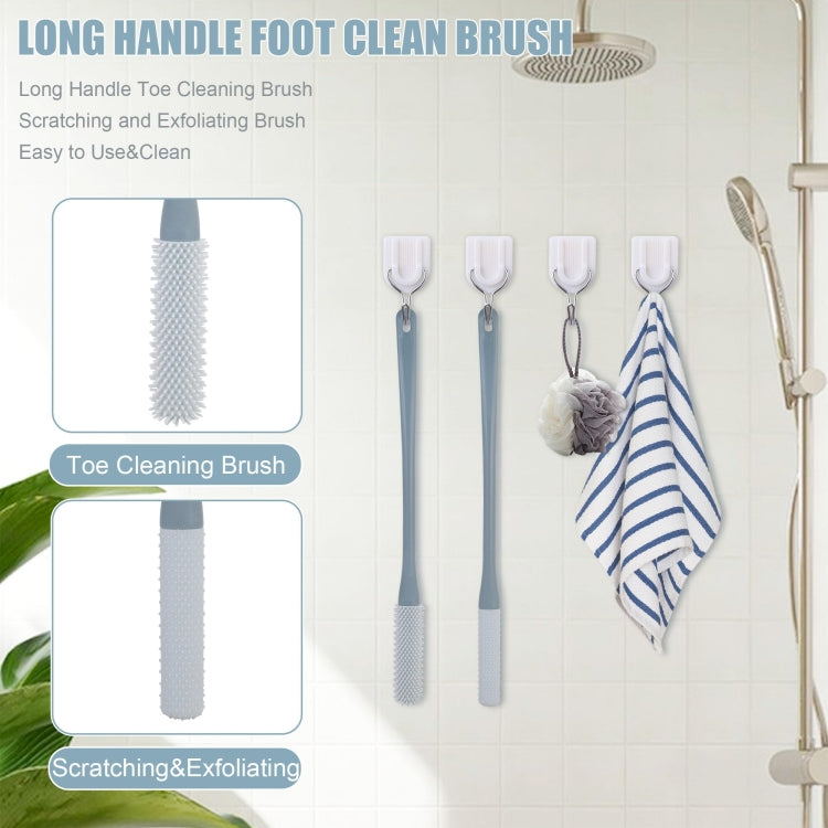 Foot Washing Brush Dry and Wet Toe Cleaning and Anti-Itch Brush, Style: Short Bristle