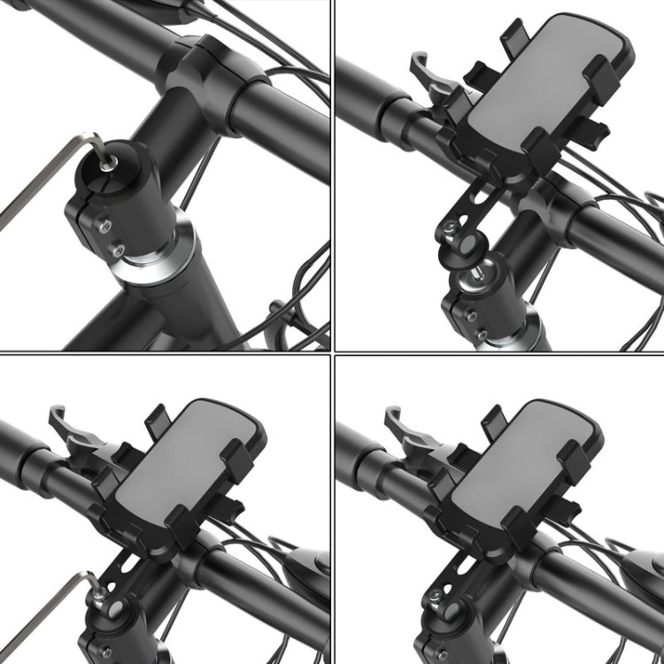 Mountain Road Bicycle Phone Holder Aluminum Alloy Cycling Navigation Bracket - Handlebar Stand Model