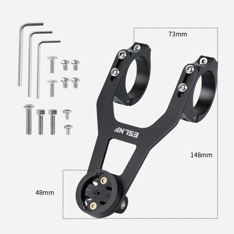 ESLNF Mountain Bike Yardstick Stand Lights Base Outdoor Riding Stainless Steel Stand - Black
