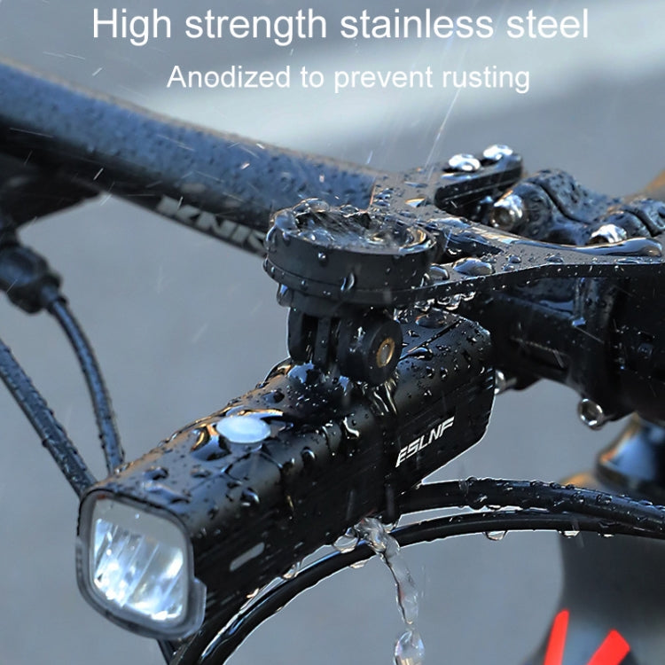 ESLNF Mountain Bike Yardstick Stand Lights Base Outdoor Riding Stainless Steel Stand - Black