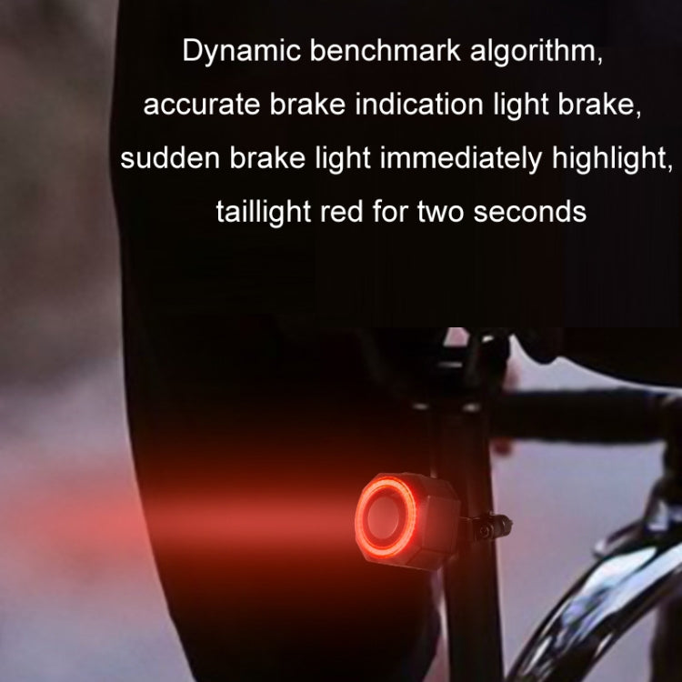 Bicycle Smart Taillight Anti-theft Alarm Brake Warning Light, Model: WL09C Remote Control