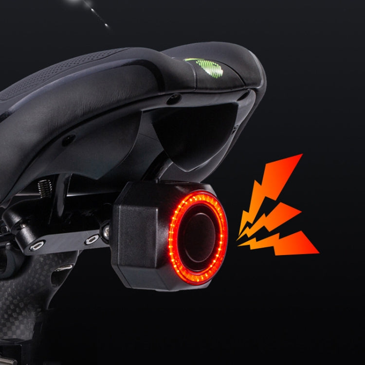 Bicycle Smart Taillight Anti-theft Alarm Brake Warning Light, Model: WL03C Remote Control