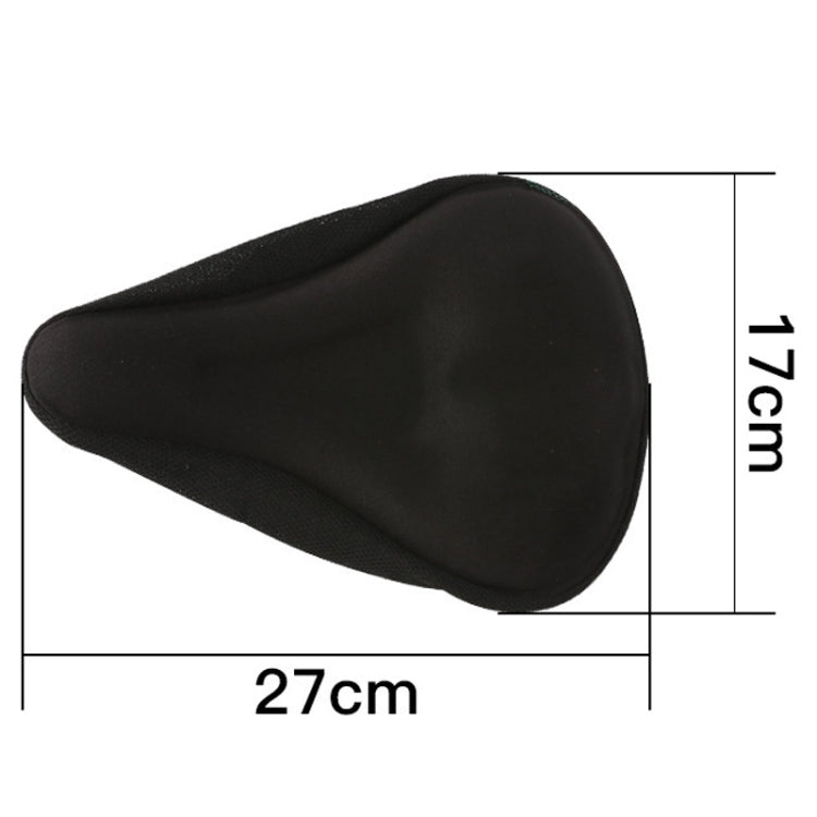 Mountain Bike Silicone Saddle Cover Cycling Stereo Saddle Gear - Black
