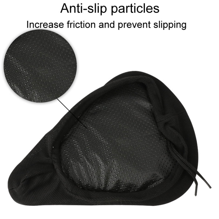 Mountain Bike Silicone Saddle Cover Cycling Stereo Saddle Gear - Black