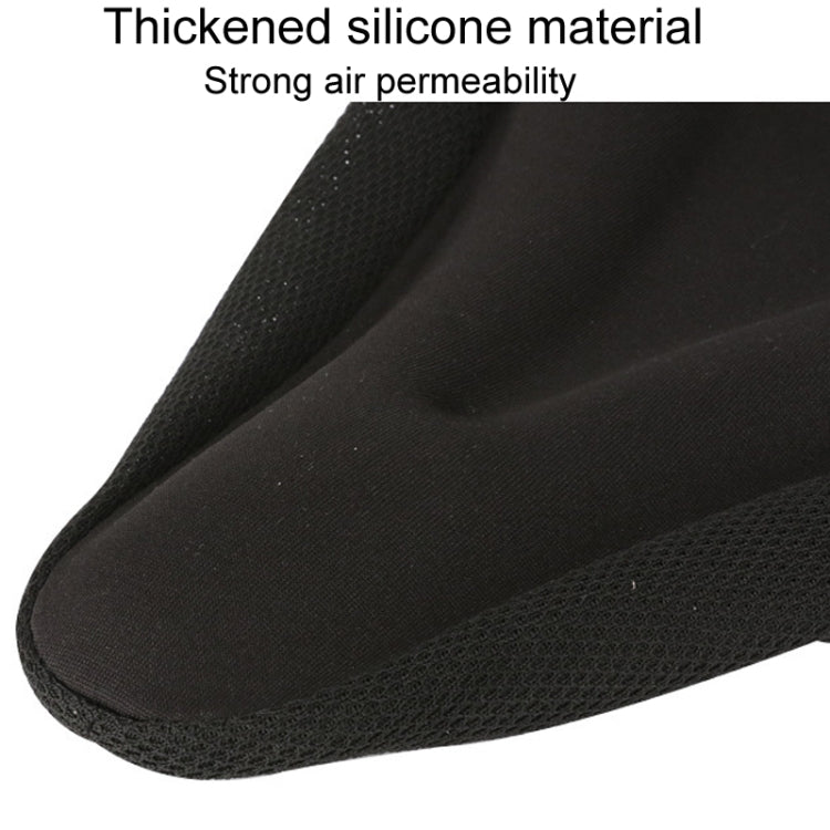 Mountain Bike Silicone Saddle Cover Cycling Stereo Saddle Gear - Black