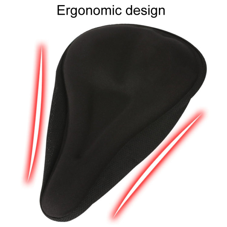Mountain Bike Silicone Saddle Cover Cycling Stereo Saddle Gear - Black