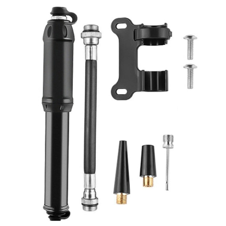 Bicycle High Pressure Pump Home Mini Portable Basketball Inflator Accessories - Black