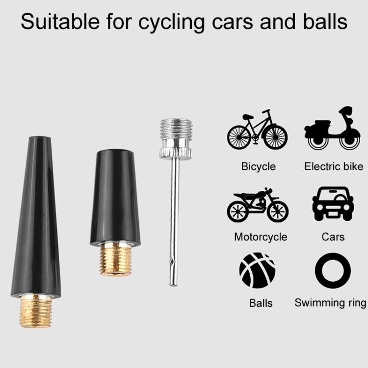 Bicycle High Pressure Pump Home Mini Portable Basketball Inflator Accessories - Black