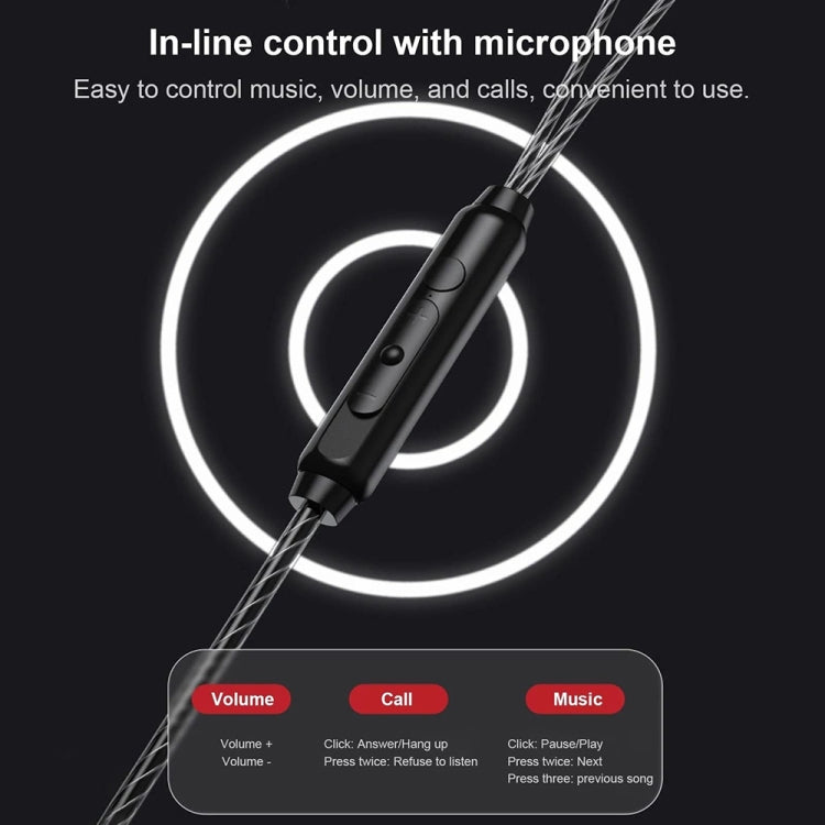 QKZ AK7 3.5mm Sports In-ear Stereo HIFI Heavy Bass Wired Earphones