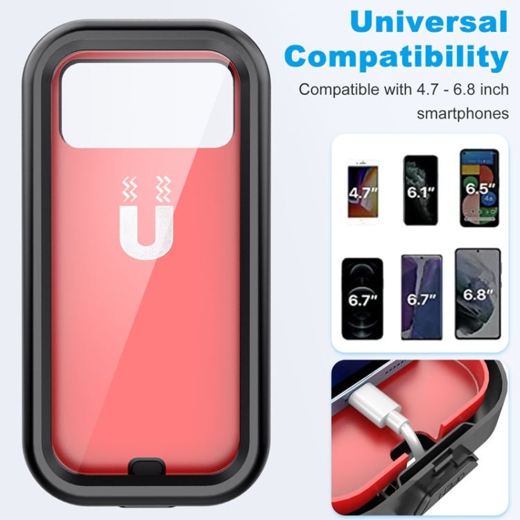 Waterproof Bicycle Cell Phone Holder 360 Rotating Riding Navigation Holder, Model: Handlebar Stand