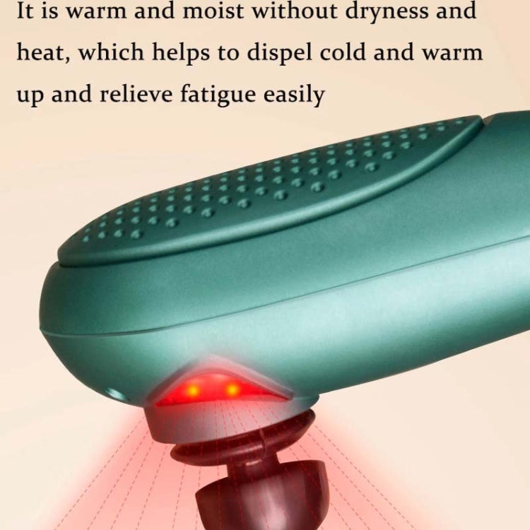 6 In 1 Handheld Body Massager 15 Modes Heating Vibration Massage Stick - Green