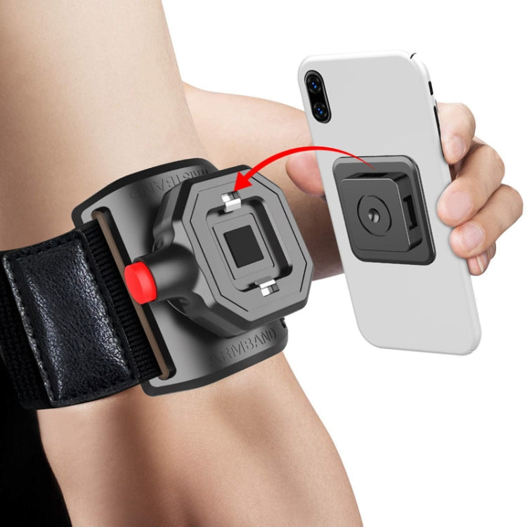 Outdoor Sports Wrist Band Mobile Phone Holder Running Fitness Wrist Strap Phone Holder - Black