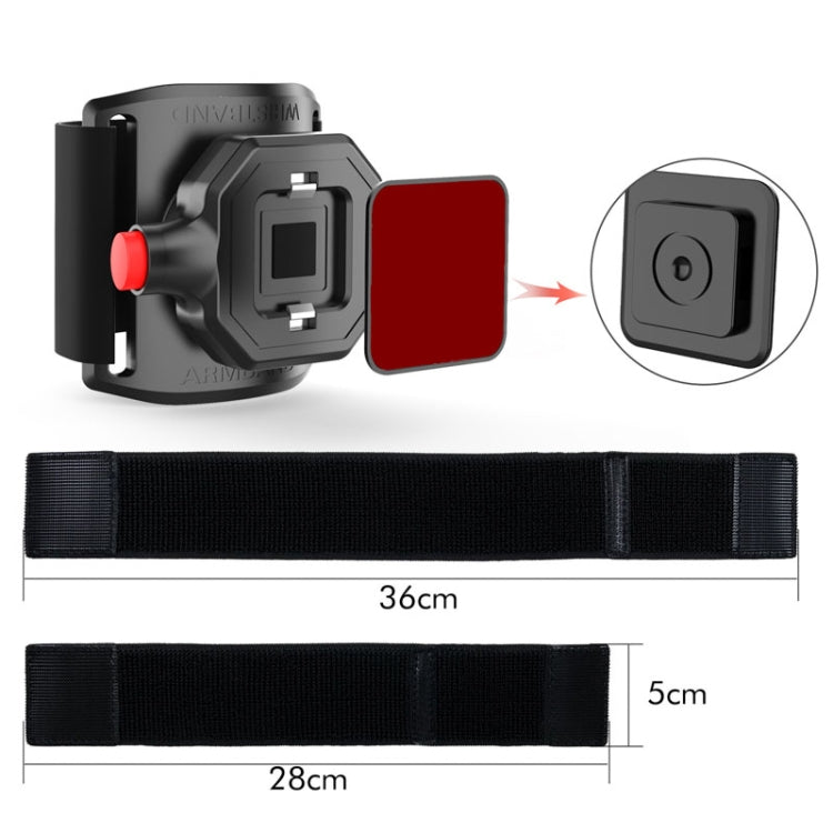 Outdoor Sports Wrist Band Mobile Phone Holder Running Fitness Wrist Strap Phone Holder - Black