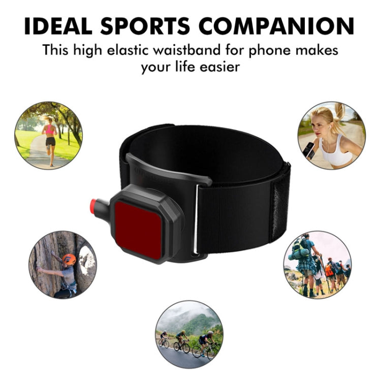 Outdoor Sports Wrist Band Mobile Phone Holder Running Fitness Wrist Strap Phone Holder - Black