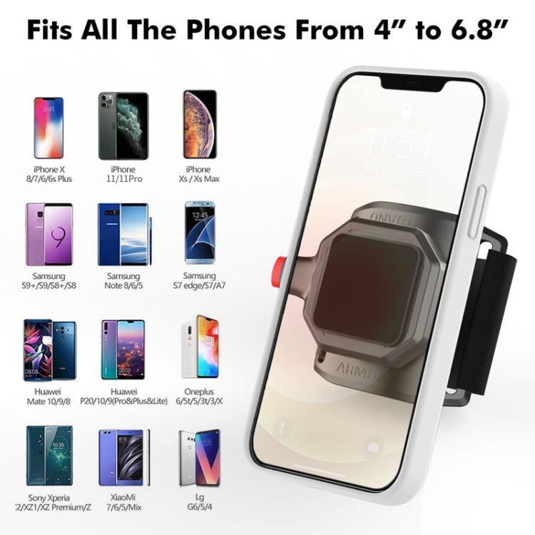 Outdoor Sports Wrist Band Mobile Phone Holder Running Fitness Wrist Strap Phone Holder - Black