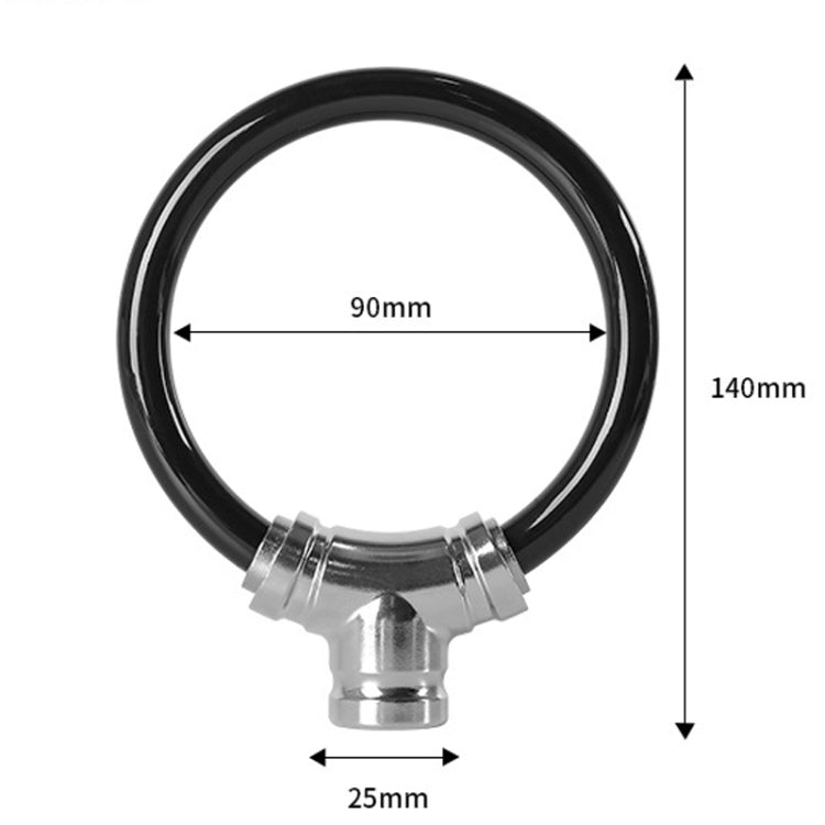 Mountain Bike Cable Lock Outdoor Cycling Waterproof Anti-Theft Lock - Random Color Delivery