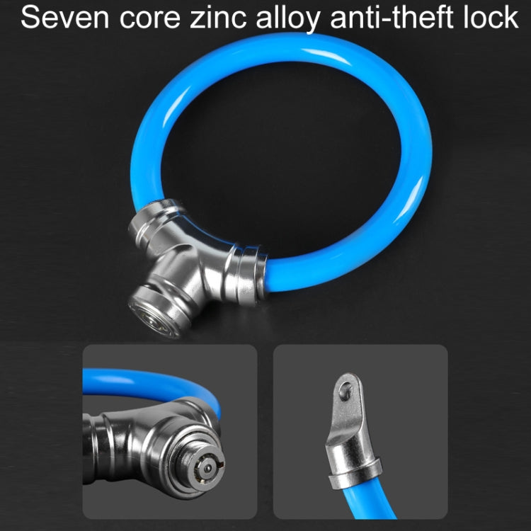 Mountain Bike Cable Lock Outdoor Cycling Waterproof Anti-Theft Lock - Random Color Delivery