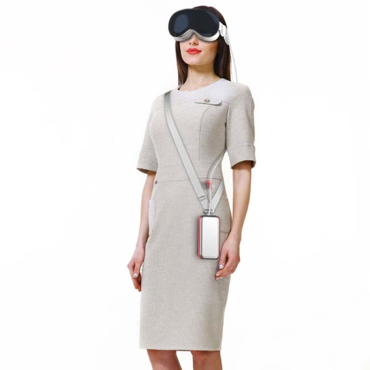 For Apple Vision Pro Battery PC Case Holder With Belt Clip And Shoulder Strap VR Headset Accessory