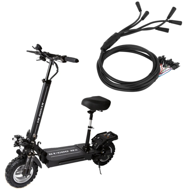For KUGOO M5 AIMITE Electric Scooter One-To-Five Data Cables - Black
