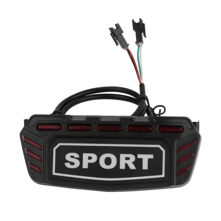 For KUGOO M5 AIMITE Electrical Scooter Rear Tail Light Brake Warning Lights - Black