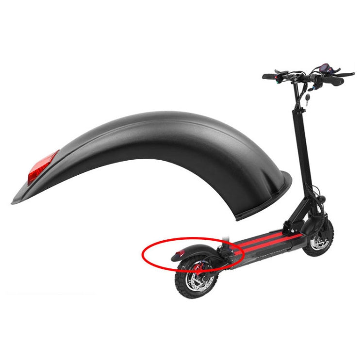 AIMITE For 10 Inch KUGOO M4 Electric Scooter Rear Fender Accessories With Tail Light - Black