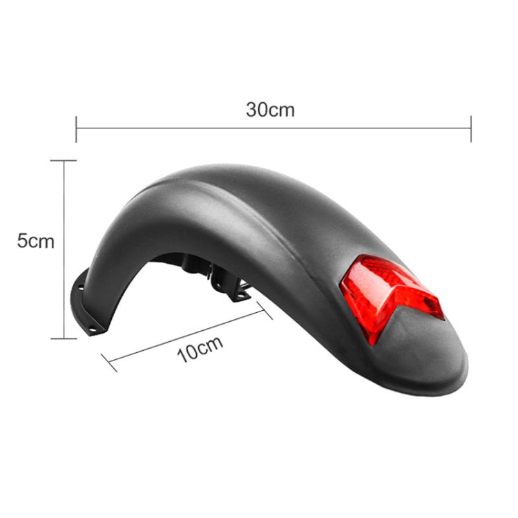AIMITE For 10 Inch KUGOO M4 Electric Scooter Rear Fender Accessories With Tail Light - Black