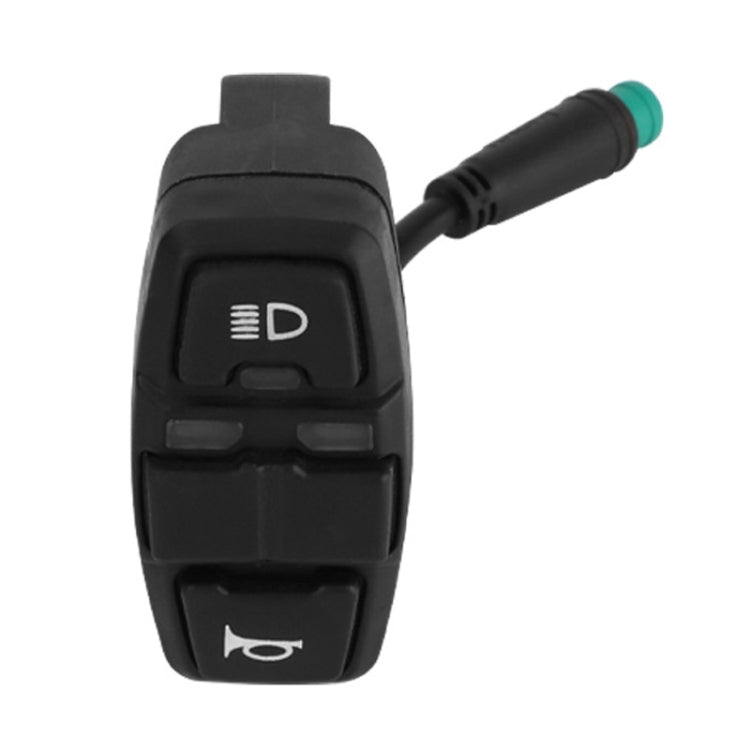 For KUGOO M5 AIMITE Electrical Scooter Horn Headlight Steering Control Three Function Switch - Black