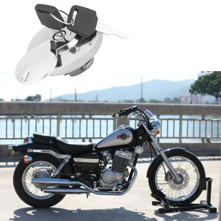 Suitable for Honda CA250 Motorcycle Modified Fuel Tank Cap - Silver