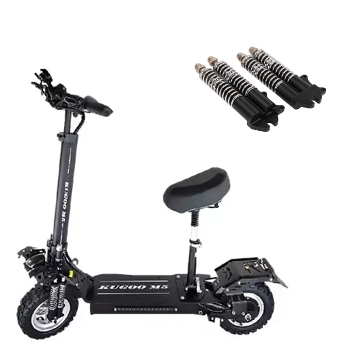For KUGOO M5 AIMITE 1pair Electrical Scooter Accessories Shock Absorbers Dual Spring - Black