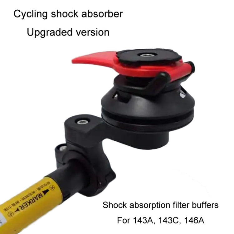 Bicycle Motorcycle Riding Cell Phone Holder Shock Absorber Vibration Filter Buffer - Black