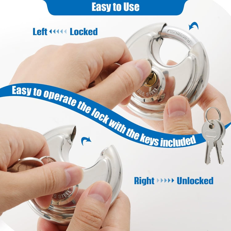 70mm Household Anti-Theft Rust-Proof And Waterproof Pure Copper Core Round Padlock