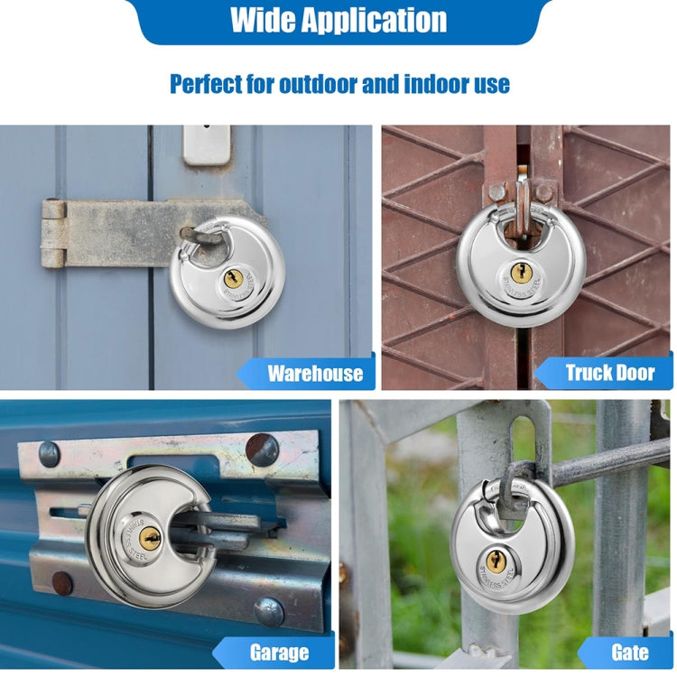 70mm Household Anti-Theft Rust-Proof And Waterproof Pure Copper Core Round Padlock