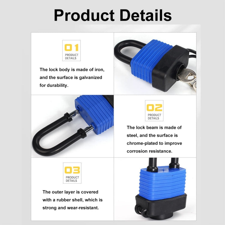 Industrial Safety Dustproof and Anti-theft Padlock Waterproof Insulation Lock, Spec: KD-LPC02