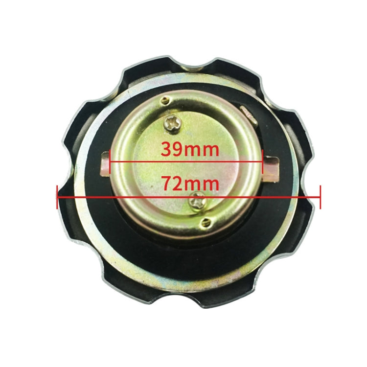 For CG125 Motorcycle and Electric Vehicle Fuel Tank Cap Lock - Silver
