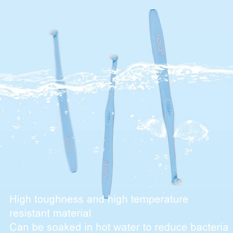 LERCH 2 In 1 Pointed + Rounded Orthodontic Teeth Cleaning Brush Pet Dental Crevice Brush - Color Random Delivery