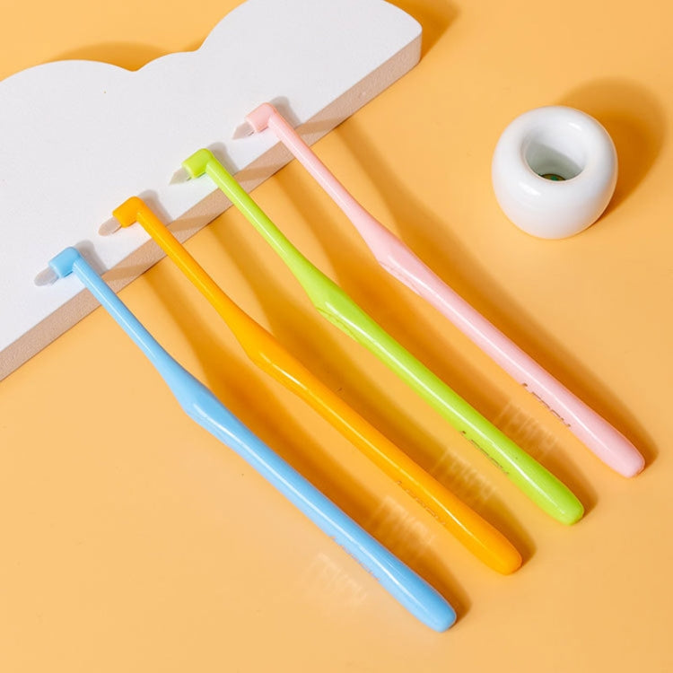 LERCH 2 In 1 Pointed + Rounded Orthodontic Teeth Cleaning Brush Pet Dental Crevice Brush - Color Random Delivery