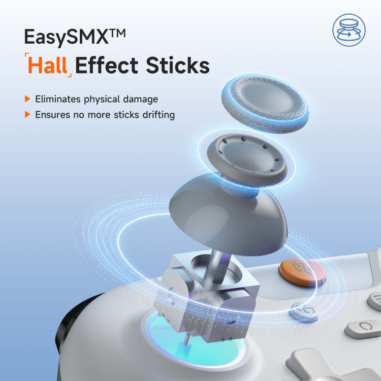 EasySMX X05 Wireless Gamepad Hall RGB Effect Controller For PC / Phone / Switch / Steam Deck - Black Pink