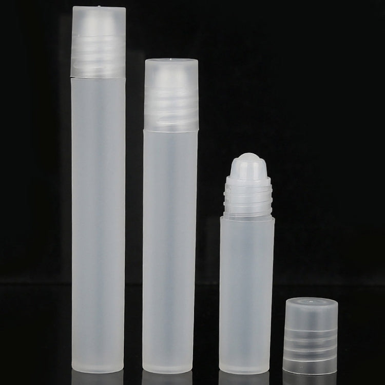 8ml 10pcs Frosted Roller Ball Empty Bottle Plastic Portable Perfume Roller Ball Bottle Essential Oil Dispenser Bottle